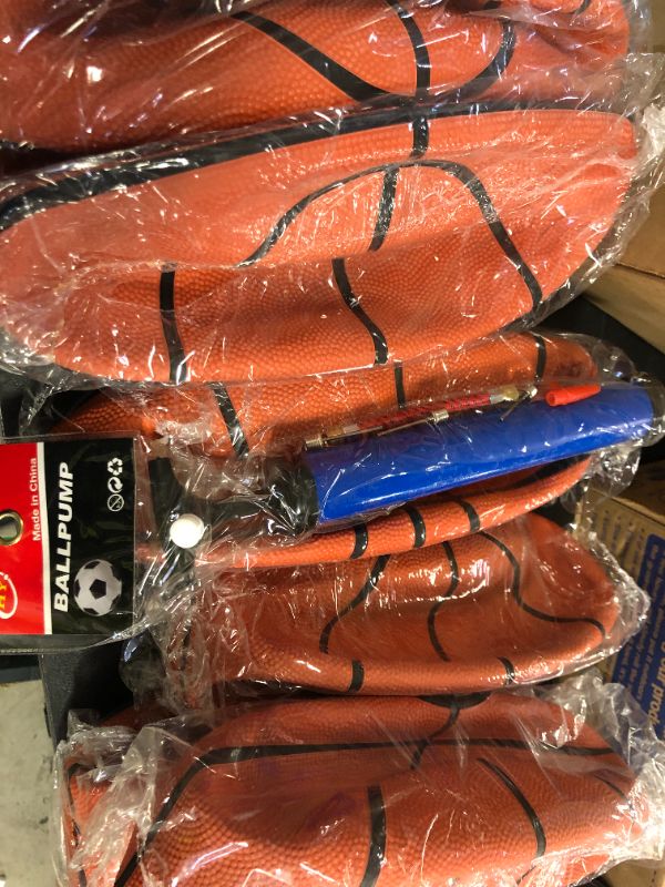 Photo 1 of 6 basketballs with air pump