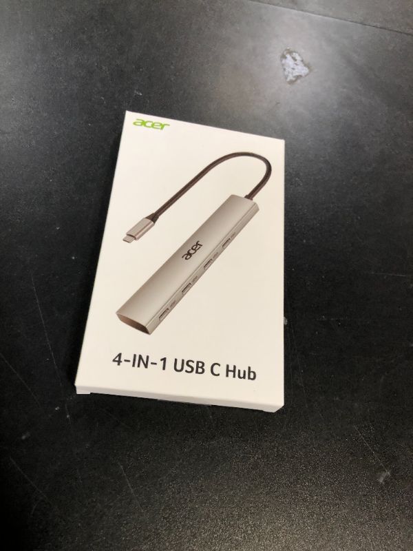 Photo 1 of Acer USB C Hub, 10Gbps Type C Splitter with 4 USBC 3.2 Port, High Speed Type C Multiport Adapter for MacBook Air/Pro, iPhone 16/15, iPad, Surface Pro, Chromebook, Dell XPS and More