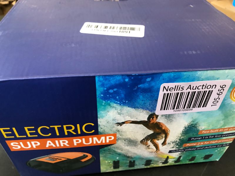 Photo 1 of Electric Paddle Board Pump Portable, 20PSI High Pressure SUP Air Pump with Intelligent Dual Stage Inflation, Deflation & Auto-Off Function, 120W 12V DC Inflatable Pump for Paddleboard, Kayak, Boat