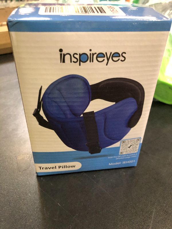 Photo 1 of Inspireyes Travel Pillows for Airplanes, FSA HSA Eligible Approved Travel Accessories for Long Flight, Car Travel Pillow for Kids, Eye Mask for Sleeping Airplane, Texture Gray