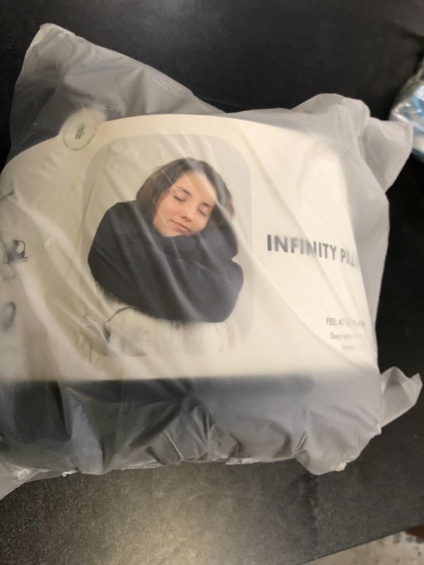Photo 1 of Huzi Infinity Pillow - Home Travel Soft Neck Scarf Support Sleep (Navy)