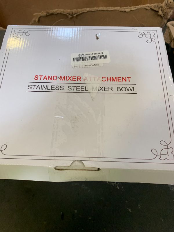 Photo 1 of 6 QT Stainless Steel Mixer Bowl & Mixer Bowl Lid Cover for KitchenAid Bowl-Lift Mixer, Kitchen Aid Mixing Bowl Replacement for 6 Quart Lift Mixer with Bigger Handle, Dishwasher Safe