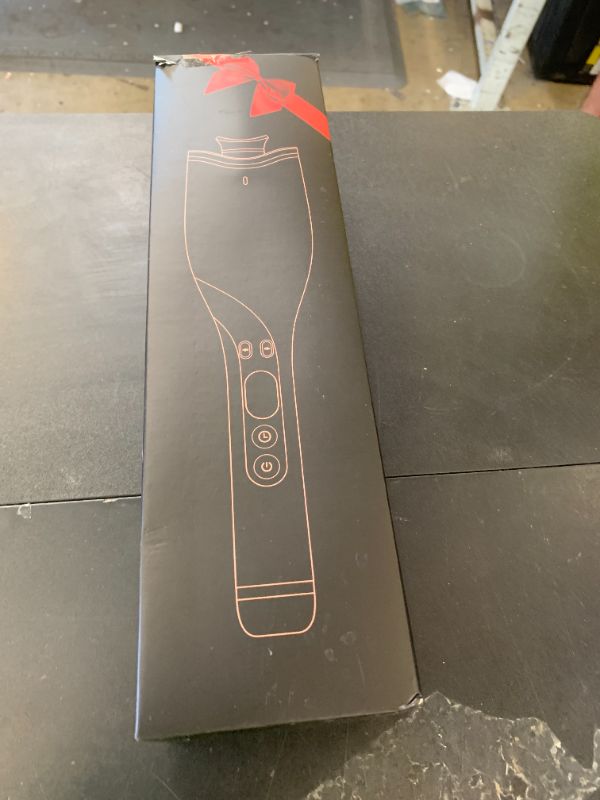 Photo 1 of Automatic Curling Iron, Hair Curler 1" Large Slot, 4 Temperature Settings, 12s-19s Timers, Dual Voltage, Anti-Scald, Anti-Tangle, Auto Shut-Off, LCD Display, Fast Heating Easy for Use, Black