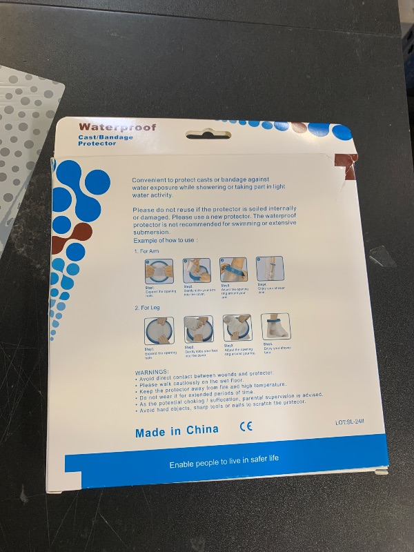 Photo 1 of 100% Waterproof Foot Cast Cover Wound Protector for Shower Bath, Watertight Cast Bag Covers for Broken Surgery Foot, Wound and Burns - Reusable [2025 Upgrade]