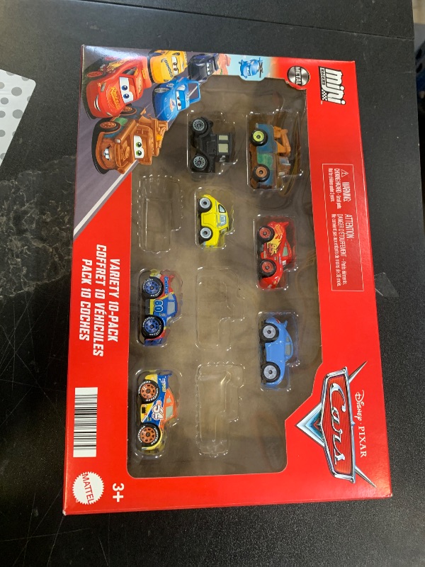 Photo 1 of Mattel Disney Pixar Cars Toy Vehicles 10-Pack, Set of 10 Mini Racers of Favorite Characters from The First Cars Movie (Styles May Vary)