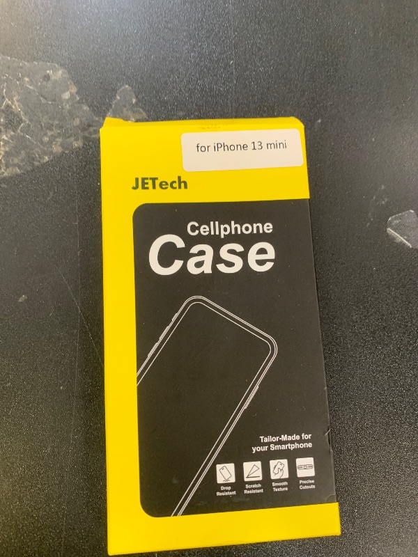 Photo 1 of JETech Case for iPhone 13 Mini 5.4-Inch, Non-Yellowing Shockproof Phone Bumper Cover, Anti-Scratch Clear Back (Clear)