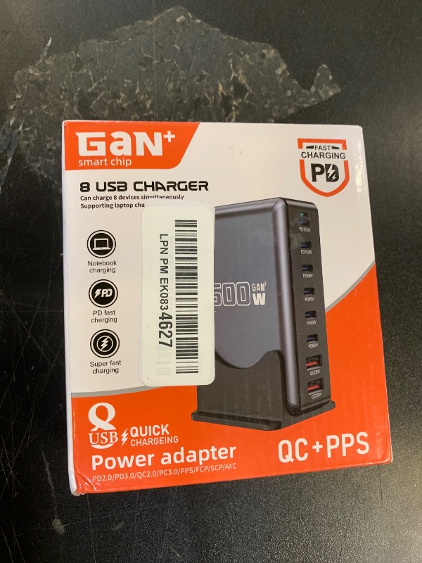 Photo 1 of 500W USB C Fast Charging Station Hub, 8 Port HUB Fast Charging Brick for Multiple Devices,PD PPS 100W Wall Charger Compatible with MacBook Pro/Air/All iPad iPhone 16/15, for HP Dell Lenovo Acer Laptop