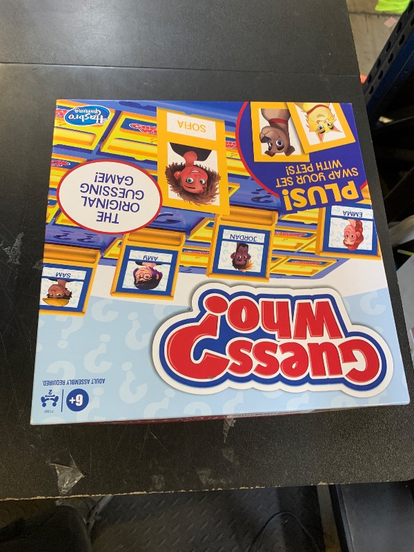 Photo 1 of Hasbro Gaming Guess Who? Board Game, with People and Pets Cards, The Original Guessing Game for Kids, Ages 6 and Up (Amazon Exclusive)