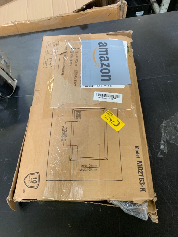 Photo 1 of Mounting Dream TV Mount Fixed for Most 42-84 Inch Flat Screen TVs, TV Wall Mount Bracket up to VESA 600 x 400mm and 132 lbs - Fits 16"/18"/24" Studs - Low Profile and Space Saving MD2163-K