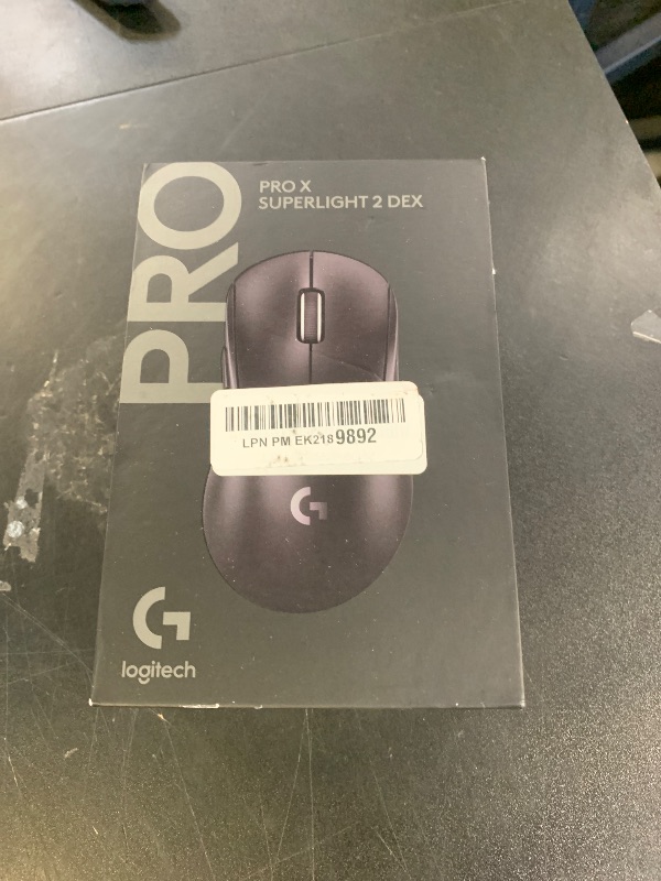 Photo 1 of Logitech G PRO X Superlight 2 DEX Wireless Gaming Mouse, 60g pro-Grade Right-Handed Mouse with 5 programmable Buttons, USB-C Charging, 44k DPI Sensor, up to 8 kHz Polling for PC/Mac - Black