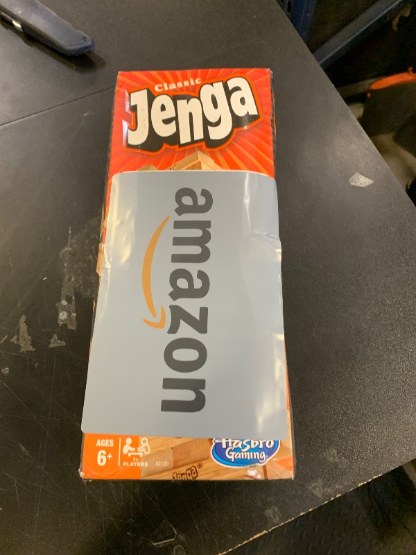 Photo 1 of Jenga Game | The Original Wood Block Game with Genuine Hardwood Blocks | Stacking Tower Game | Ages 6+ | 1 or More Players | Party Games for Kids | Family Games