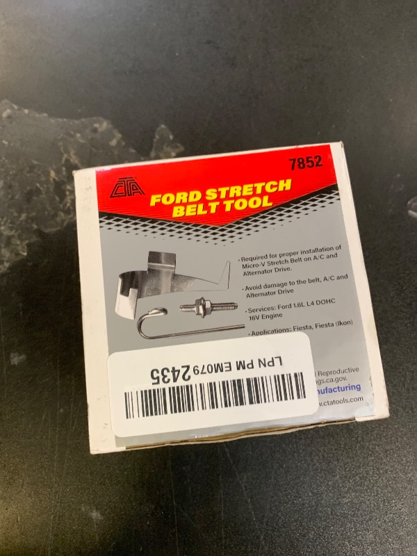 Photo 1 of CTA Tools 7852 Ford Stretch Belt Tool - Compatible with Ford 1.5L/1.6L, SILVER