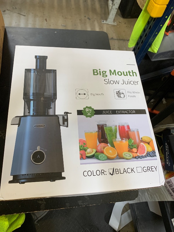 Photo 1 of Juicer Machines, ECOSELF 4.35" Large Feed Chute for Family Needs, Professional Hands Free Cold Press Juicer For Whole Fruits & Vegetables, Self Feeding for Juice Extractor Machine, Easy to Clean