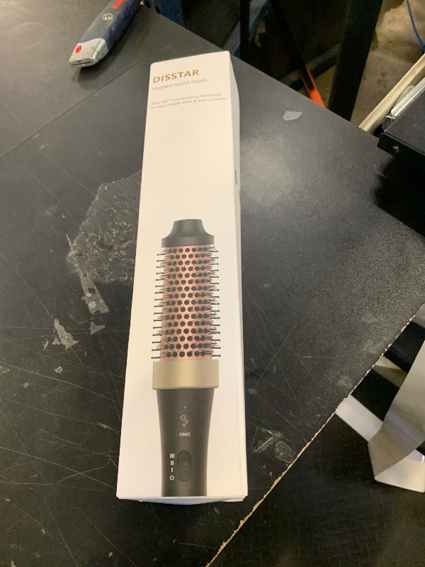 Photo 1 of Ionic Thermal Brush Blowout Hot Brush 1.5 Inch Heat Hair Curling Brush 30s Fast Heated Round Brush Hair Styling Brush Dual Voltage Hot Curling Iron Brush for Easy Blowouts Styling