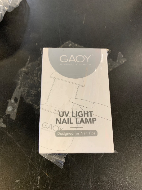Photo 1 of GAOY Mini UV Light for Gel Nails, Small Curing Light, Eggshell LED Nail Lamp, Fast Curing, White