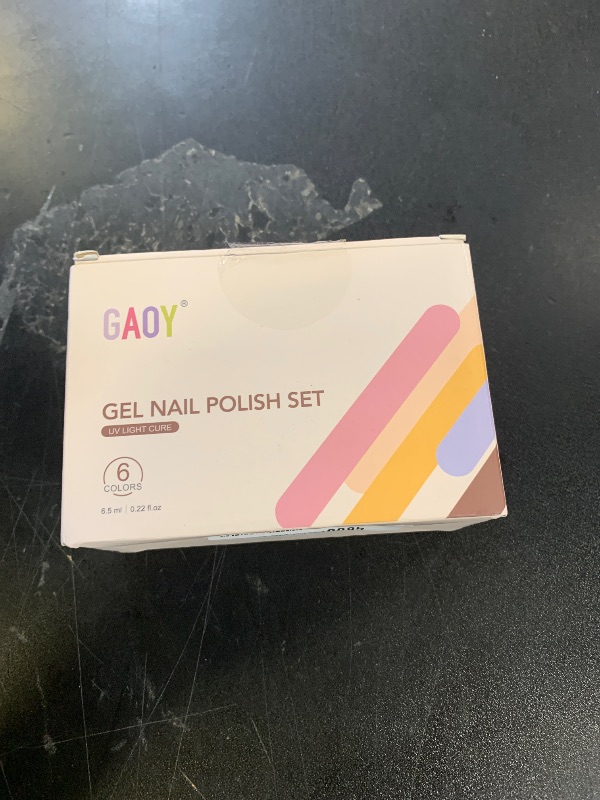 Photo 1 of GAOY Silky Cat Eye Gel Polish Kit with Magnet, 6 Colors Glitter Holographic Nail Polish Set, UV Cure Gel for DIY Manicure at Home