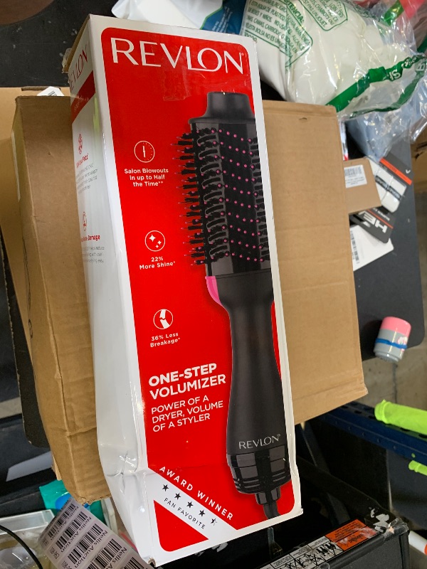 Photo 1 of REVLON One-Step Volumizer Hair Dryer and Styler with Improved Motor – Easy Salon-Style Blowouts – Less Frizz, More Shine, and Reduced Heat Damage, for all Hair Types and Lengths (Black)
