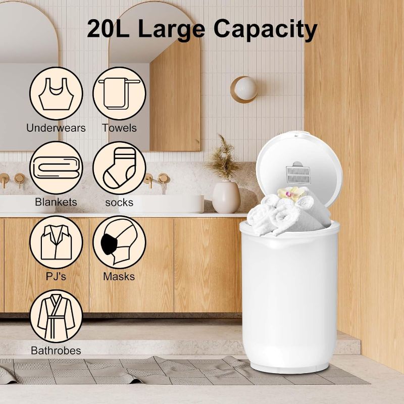 Photo 1 of Ultra Large Capacity Towel Warmer Bucket, Rapid Heating with Timer, One-Button Control, Safety Lock, Perfect for Home and Spa