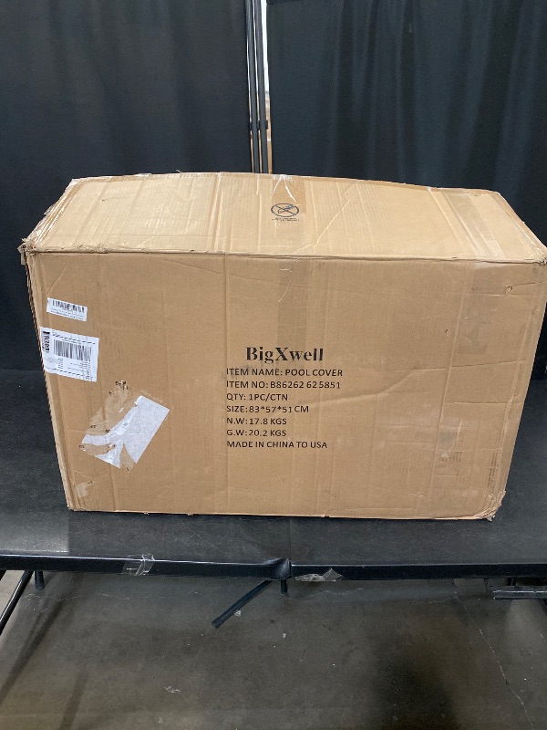 Photo 1 of BigXwell Solar Pool Cover, Blue 16-mil 16 x 32 Foot Rectangle for In-Ground Pools, 1600 Series Heavy-Duty Insulating Pool Heater Covers.