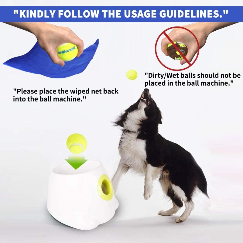 Photo 1 of AFP Automatic Ball Launcher for Dogs Interactive Puppy Pet Ball Indoor Thrower Fetch Machine for Small and Medium Size Dogs, 3 Balls Included (2 inch) Mini