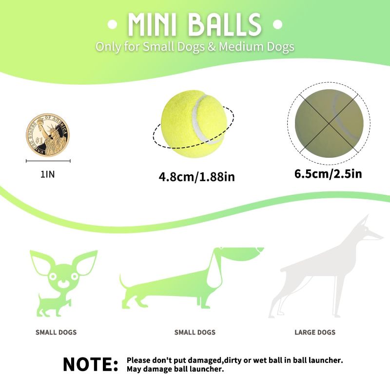 Photo 1 of AFP Automatic Ball Launcher for Dogs Interactive Puppy Pet Ball Indoor Thrower Fetch Machine for Small and Medium Size Dogs, 3 Balls Included (2 inch) Mini