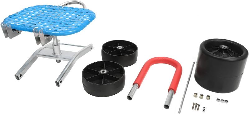 Photo 1 of Garden Cart Rolling Stool Work Seat Cart,Gardening Helper with 3 Wheels, 360° Rotation Stable Workseat Sturdy Cart, Adjustable Seat Height & Direction, for Outdoor Lawn Yard Patio. (Medium)