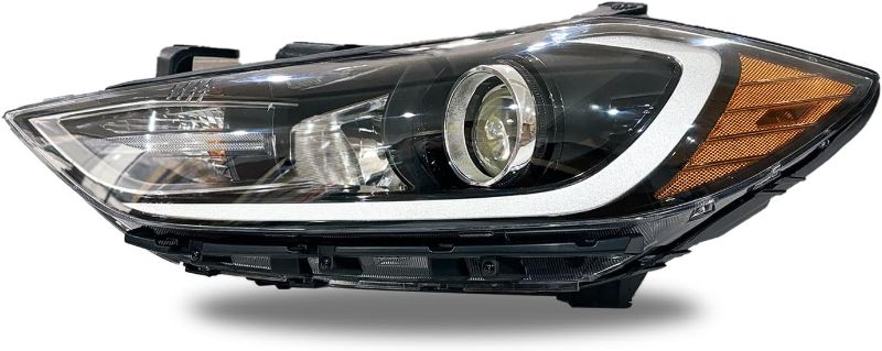 Photo 1 of Headlight Assembly Compatible with 2017 2018 Hyundai Elantra w/Bulbs Halogen Headlamp(Driver Left Side)