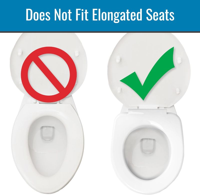 Photo 1 of HealthSmart Enhanced Comfort 5" Raised (Round) Toilet Seat Risers for Seniors 5 Slip Resistant Pads FSA/HSA Eligible Padded Toilet Seat Elevation 15.7 x 15.2 x 6.1