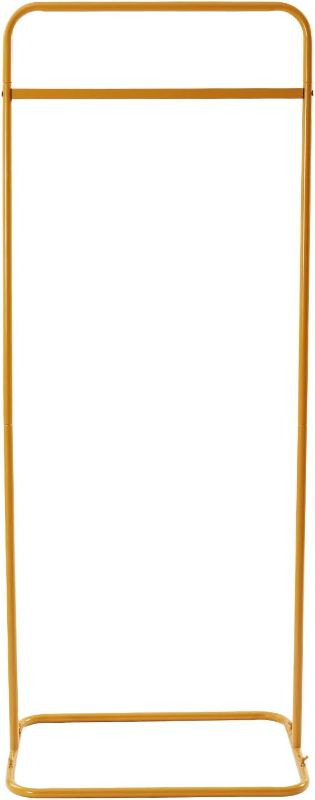 Photo 1 of 5FT Metalic Gold Wedding Sign Stand-Adjustable Backdrop Frame for Welcome Signs, Seating Charts & Guest Lists, Rust-Resistant Geometric Stand with Portable Base