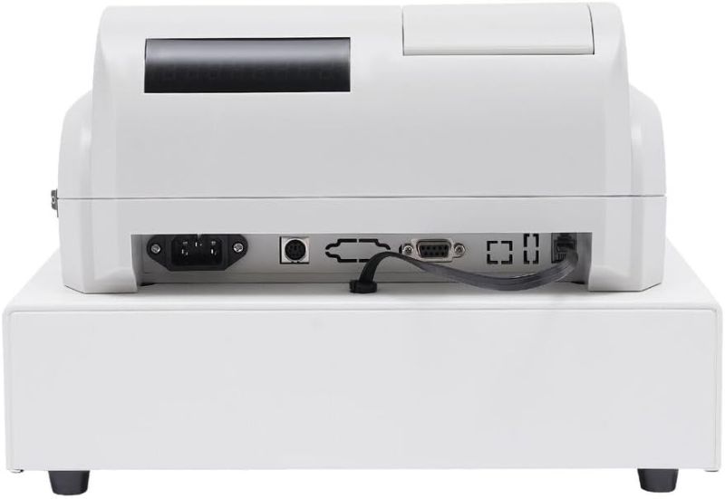 Photo 1 of Electronic Cash Register, POS System Cash Register, Multifunction Cash Register with Thermal Printer, LED Display, 47 Keys 6 Digits, for Small Business/Retail/Restaurant.