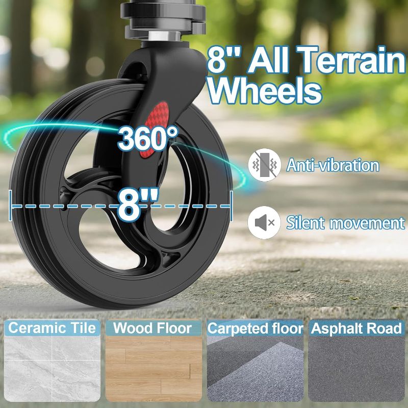Photo 1 of 3 Wheel Walkers for Seniors, FSA/HSA Eligible Foldable Wheeled Rollator with Cane Hold and Cup Hold, Lightweight Three Wheel Rolling Walker Height Adjustable for Seniors