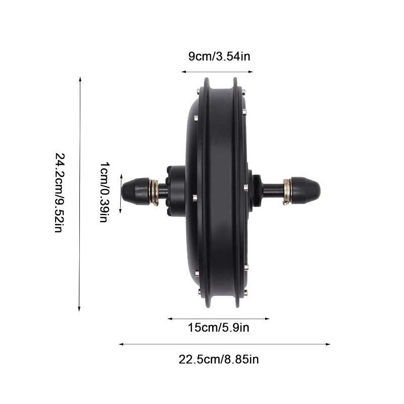 Photo 1 of Wheel Hub Motor,36V 500W Ebike Motor Mid Drive Motor Rear Wheel Hub Motor Electric Bike Engine 350RPM Brushless Motor Kit