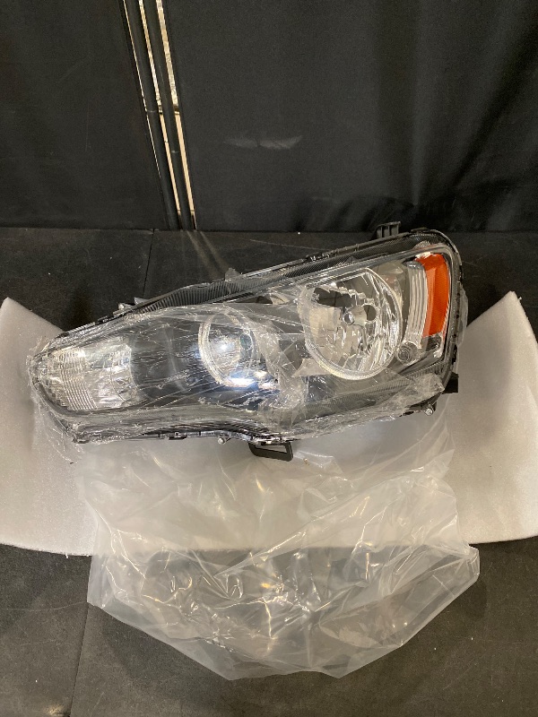 Photo 1 of For Mitsubishi Lancer Headlight Lamp 2008 2009 2010 2011 2012 2013 2014 2015 Halogen Driver Left Side
