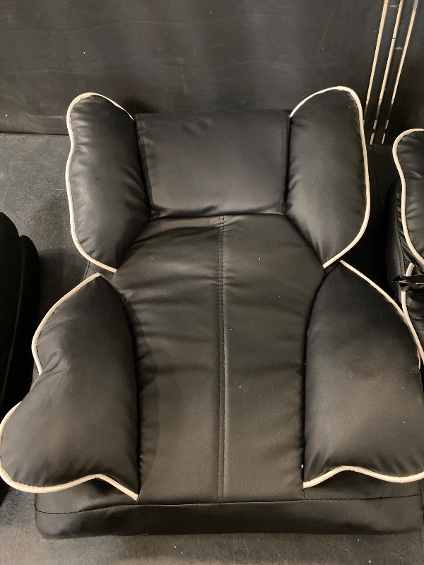 Photo 1 of Desk Office Chair 400lbs, Big Tall Desk Office Chair, Faux Leather Computer Chair, Executive Office Chair with Foot Rest Black
