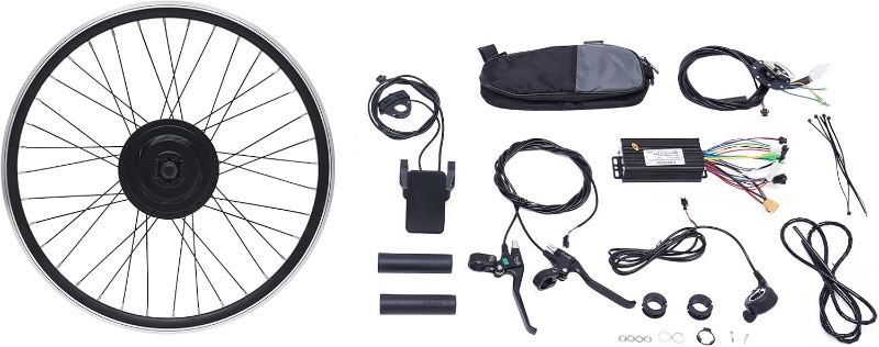 Photo 1 of 36V 500W Electric Bicycle Motor Kit 24" E-Bike Front/Rear Wheel Conversion Kit w/Display