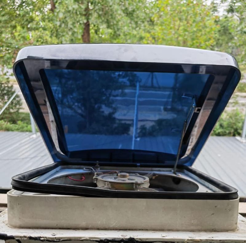 Photo 1 of Rv Roof Vent Lid Dome Cover Remplacement compatible with Fantastic Fan with Screen (Smoke)
