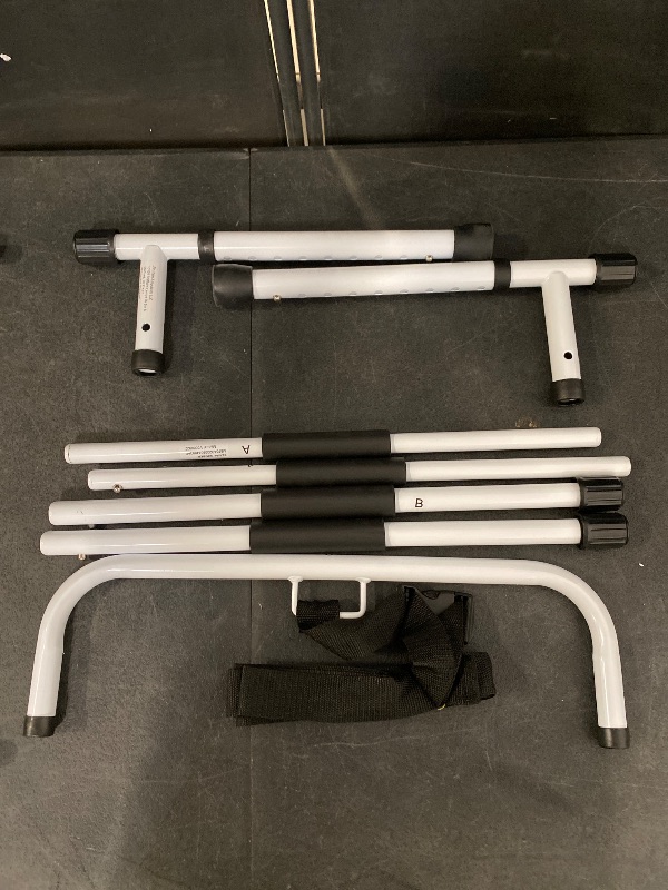 Photo 1 of FSA/HSA Eligible, Vaunn Medical New Adjustable Bed Assist Rail Handle (Passed ASTM F3186–17 Safety Standard) and Hand Guard Grab Bar, Bedside Safety and Stability (Tool-Free Assembly), White/Black