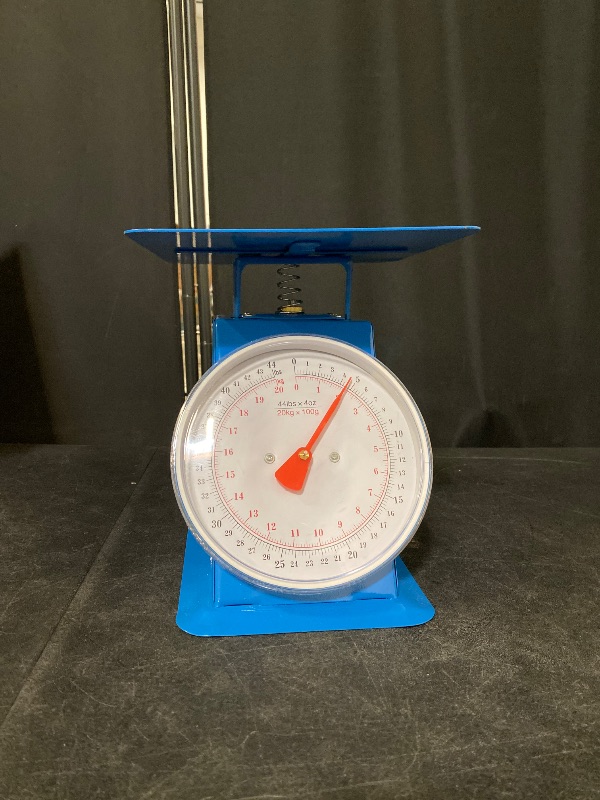 Photo 1 of 44 lbs Mechanical Dial Scale, Stainless Steel Mechanical Kitchen Scale Flat Platform Weighing Food Scale Heavy Duty Portion-Control Mechanical Scale Food Weight Scale for Kitchen