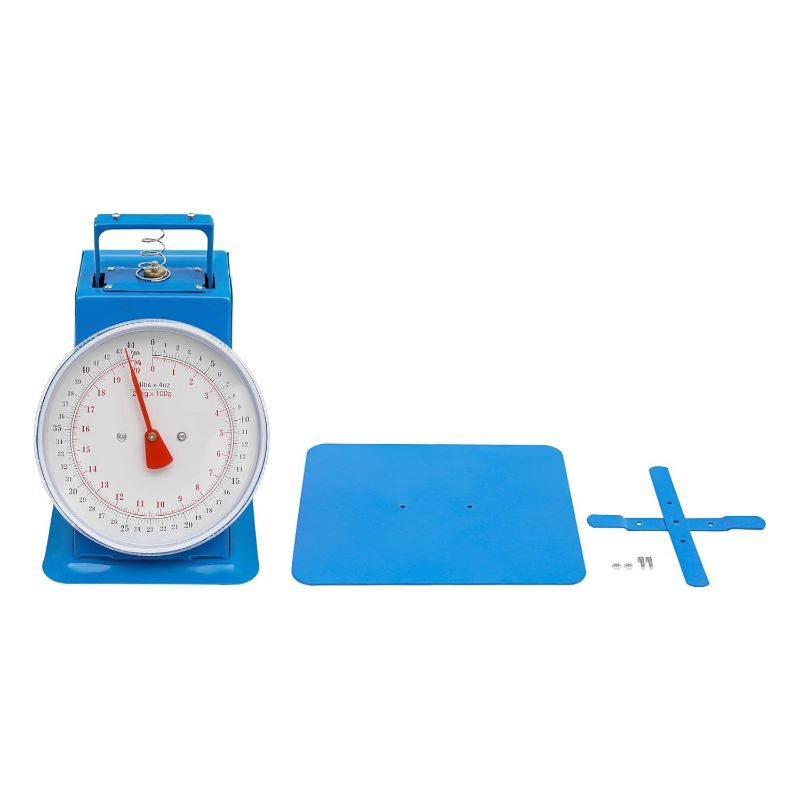 Photo 1 of 44 lbs Mechanical Dial Scale, Stainless Steel Mechanical Kitchen Scale Flat Platform Weighing Food Scale Heavy Duty Portion-Control Mechanical Scale Food Weight Scale for Kitchen