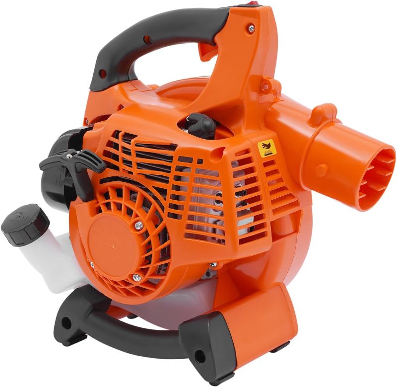 Photo 1 of 25.4cc Handheld Leaf Blower Gas Powered 2-Stroke 7500rpm Commercial Heavy Duty Grass Yard Clean,Handheld Gas Blower Low Noise, 400ml Fuel Tank Capacity (25.4cc 2-Stroke)