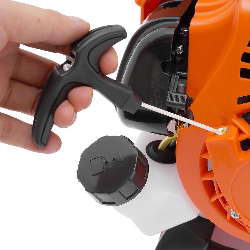 Photo 1 of 25.4cc Handheld Leaf Blower Gas Powered 2-Stroke 7500rpm Commercial Heavy Duty Grass Yard Clean,Handheld Gas Blower Low Noise, 400ml Fuel Tank Capacity (25.4cc 2-Stroke)