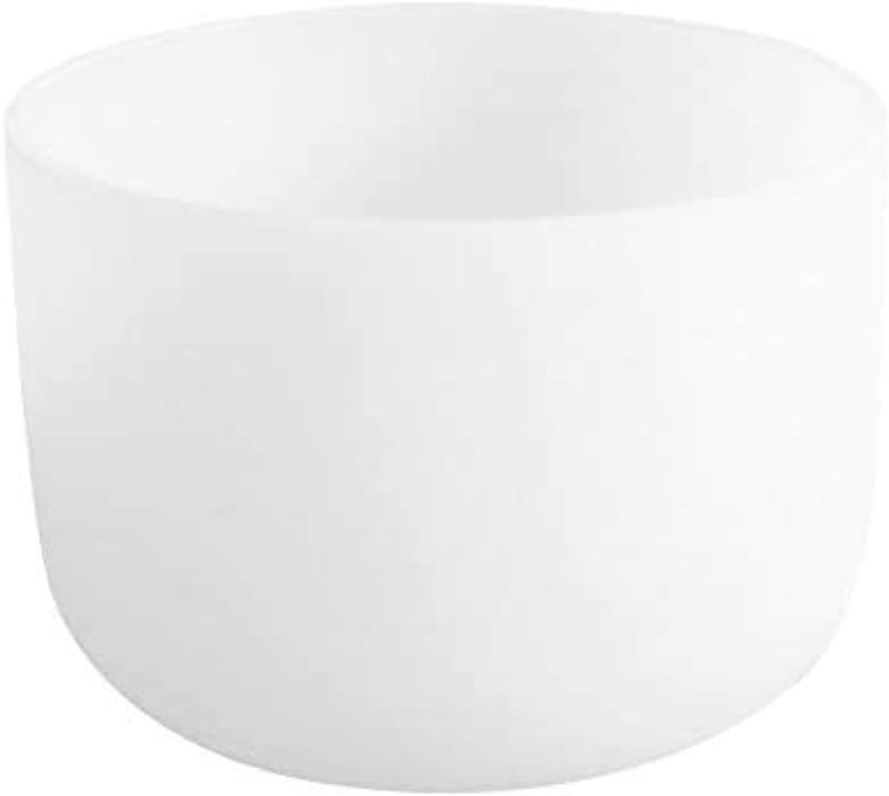 Photo 1 of 432Hz Perfect Pitch E Solar Plexus Chakra Frosted Quartz Crystal Singing Bowl 8 inch mallet & o-ring included