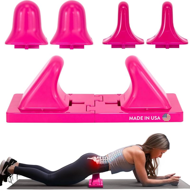 Photo 1 of Thrival Deep Tissue Pro- Fully Adjustable Psoas, Back and Hip Flexor Muscle Release Tool for Deep Tissue, Trigger Point Massage (Pink) – Made in USA