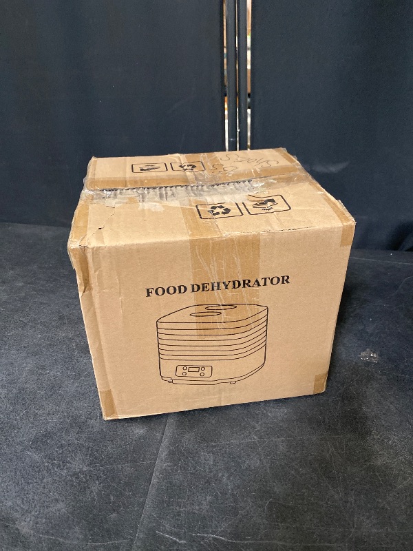 Photo 1 of Food Dehydrator Freeze Dryer Adjustable Timer and Temperature Control Electric Food Dryer with 6 Trays for Fruits, Veggies, Meats, Dog Treats, Candy