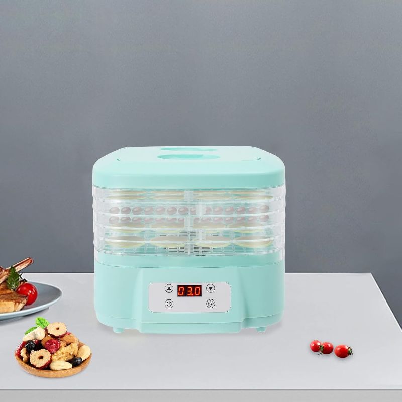 Photo 1 of Food Dehydrator Freeze Dryer Adjustable Timer and Temperature Control Electric Food Dryer with 6 Trays for Fruits, Veggies, Meats, Dog Treats, Candy