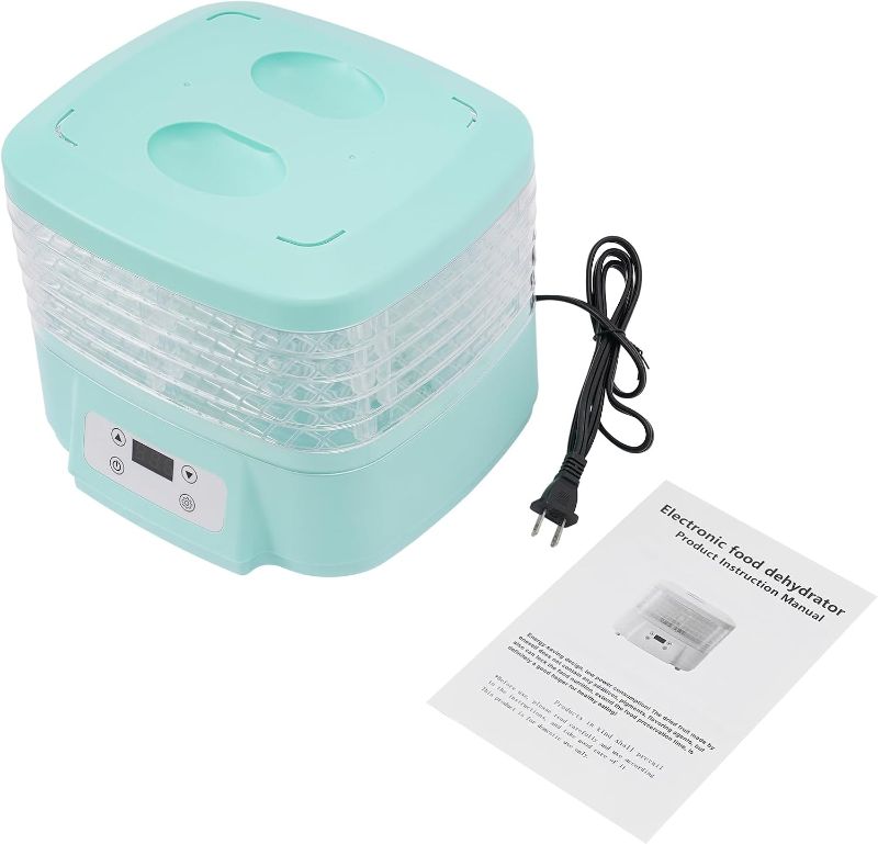 Photo 1 of Food Dehydrator Freeze Dryer Adjustable Timer and Temperature Control Electric Food Dryer with 6 Trays for Fruits, Veggies, Meats, Dog Treats, Candy