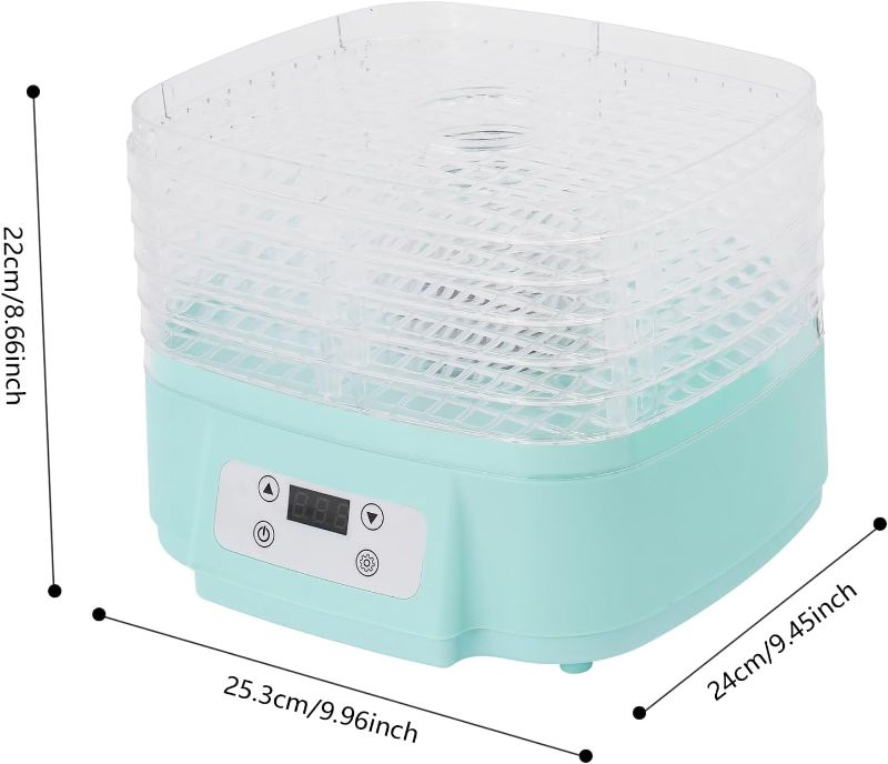 Photo 1 of Food Dehydrator Freeze Dryer Adjustable Timer and Temperature Control Electric Food Dryer with 6 Trays for Fruits, Veggies, Meats, Dog Treats, Candy