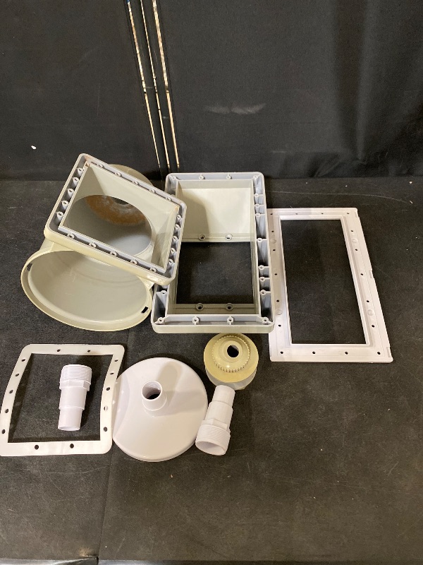 Photo 1 of Rx Clear Heavy Duty Wide-Mouth Complete Thru-Wall Skimmer Kit for Above-Ground Swimming Pool | Made of Non-Corrosive Abs Plastic | Chemical Resistant |