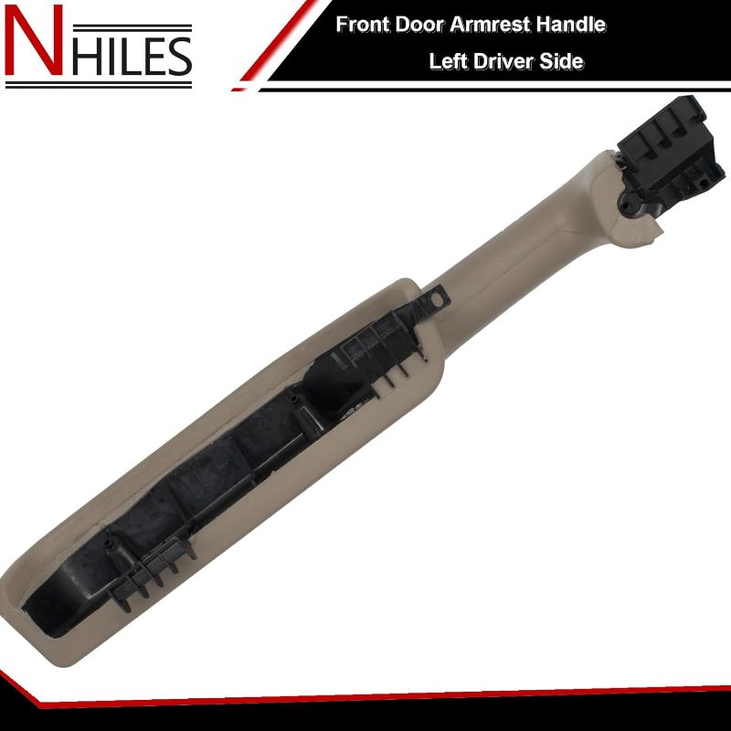 Photo 1 of NHILES Front Door Armrest Driver Side Handle Replacement Compatible with 1999-06 Chevy Suburban/Tahoe, GMC Yukon/Avalanche Escalade Replace Part # 12472876 (Beige)