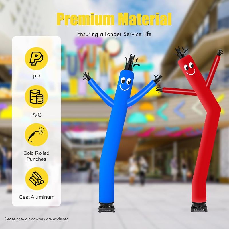 Photo 1 of Inflatable Tube Man Air Blower, 110V 750W High Speed Fan Dancer Wind Tube Man Puppet Blower, 18" Diameter Inflatable Fly Guy Air Blower -750W
